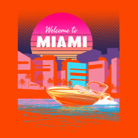 Welcome To Miami Vaporwave Sunset Retro Trucker Cap | Artistshot