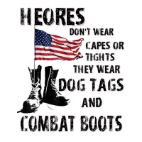 Heros Wear Dog Tags And Combat Boots Veteran Retro Trucker Cap | Artistshot