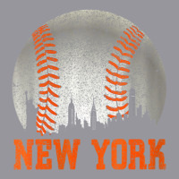 Womens New York Ny Skyline Baseball Vintage Met At Gameday V-neck Retro Trucker Cap | Artistshot