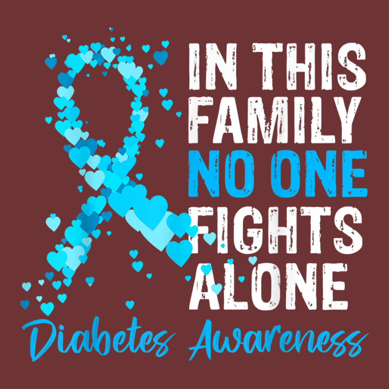 In This Family No One Fights Diabetes Alone Warrior Type 1 T Shirt Seamless Cap by tzecluco | Artistshot