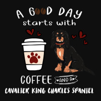 Cavalier King Charles Spaniel A Good Day Starts With Coffee And A Cava Foam Snapback Hat | Artistshot