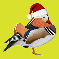 Mandarin Duck Christmas Bird Santa Claus Biologist Animal Premium Foam Snapback Hat | Artistshot