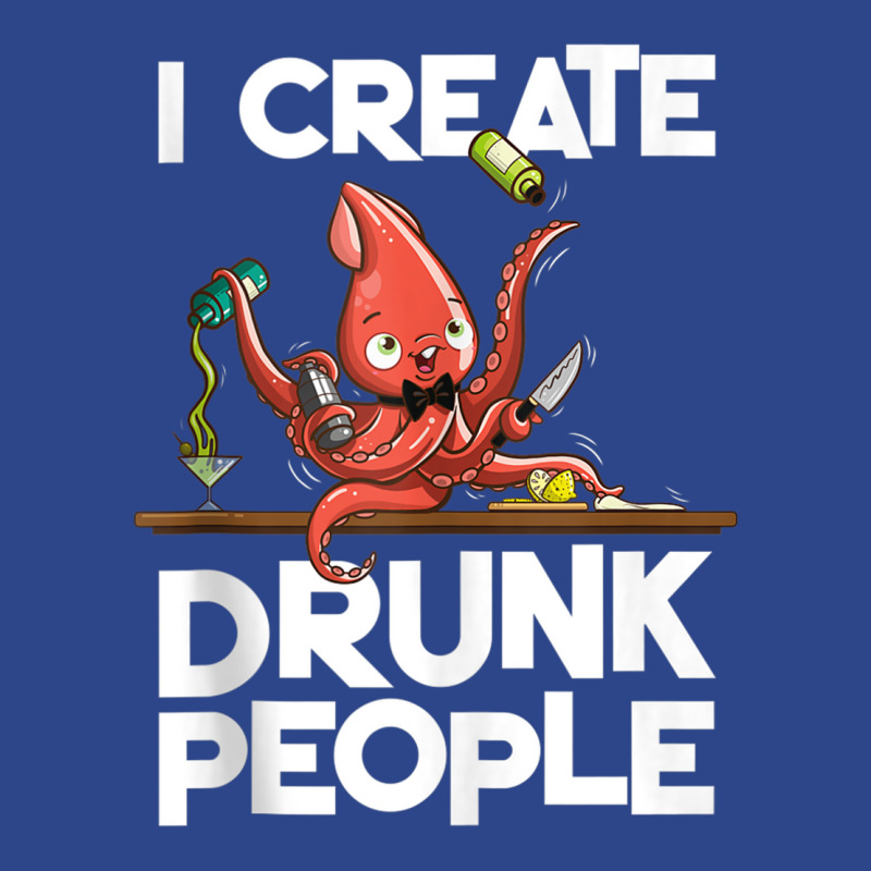 I Create Drunk People Funny Octopus Mixology Bartender Staff Tank Top Nike Dri-FIT Cap by cm-arts | Artistshot