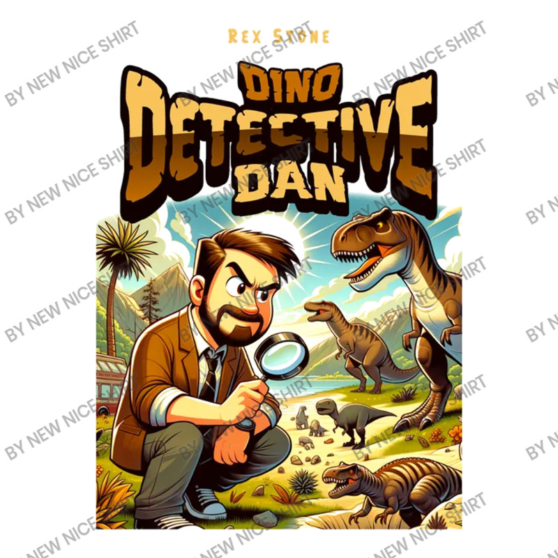 Dino Detective Dan Crewneck Sweatshirt by New Nice Shirt | Artistshot