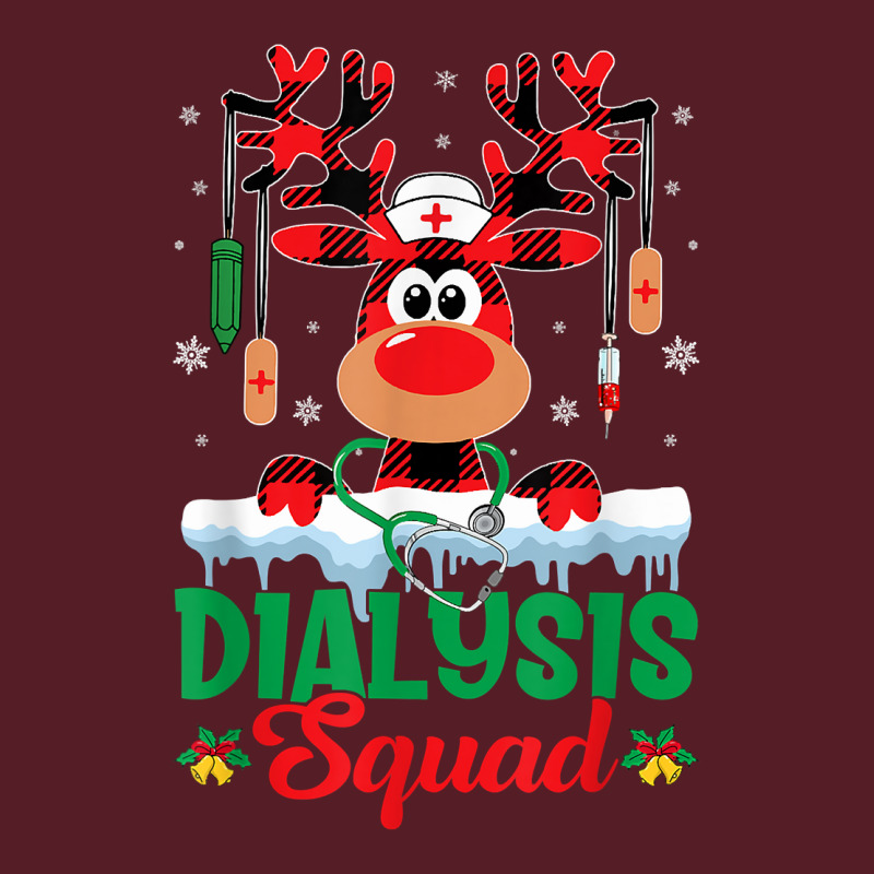 Christmas Dialysis Squad Nurse Reindeer Buffalo Plaid Red T Shirt Retro Trucker Cap by dennh | Artistshot