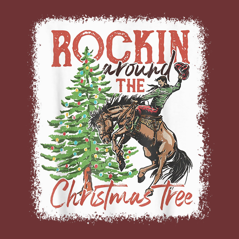 Rocking Around The Christmas Tree Christmas Cowboy Horse T Shirt Seamless Cap by silviabzp | Artistshot