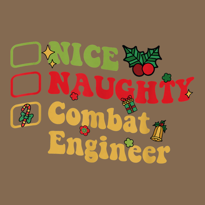 Groovy Nice Naughty Combat Engineer Christmas List Pa Trucker Cap by Uniform | Artistshot