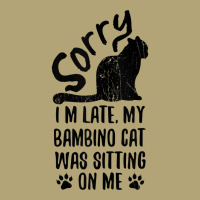 I'm Late My Bambino Cat Was Sitting On Me Funny Cat Lover Tank Top Pa Trucker Cap | Artistshot