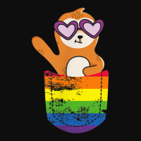 Pocket Sloth Lgbtq Rainbow Flag Pride Month Gay Parade Fan Crop Top | Artistshot