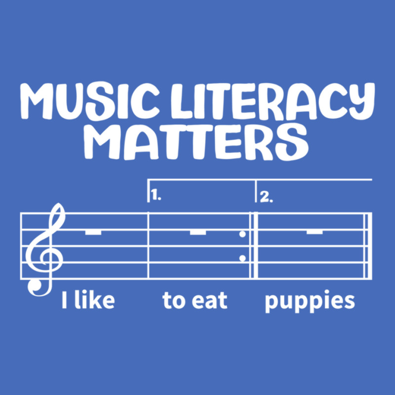 Music Literacy Matters I Like To Eat Puppies  (1) Fashion Visor by cm-arts | Artistshot