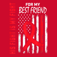 Go Red His Fight Best Friend Heart Disease Usa Flag Gifts T Shirt Retro Trucker Cap | Artistshot