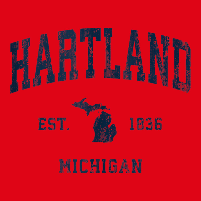 Hartland Michigan Mi Vintage Athletic Navy Sports Design Tank Top Retro Trucker Cap by kleebbi | Artistshot