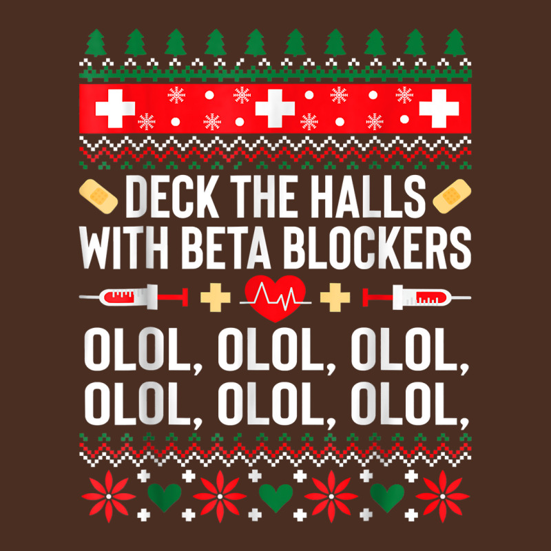 Deck The Halls With Beta Blockers Nurse Christmas Ugly Xmas T Shirt Yupoong Trucker Cap by gehnhe | Artistshot