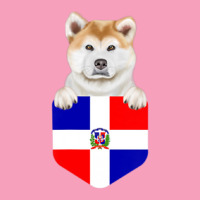 Limited Edition Dominican Republic Flag Akita Dog In Pocket Retro Trucker Cap | Artistshot