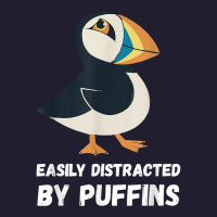 Puffin Easily Distracted Puffin Bird Lover Seabird Lover T Shirt Seamless Cap | Artistshot