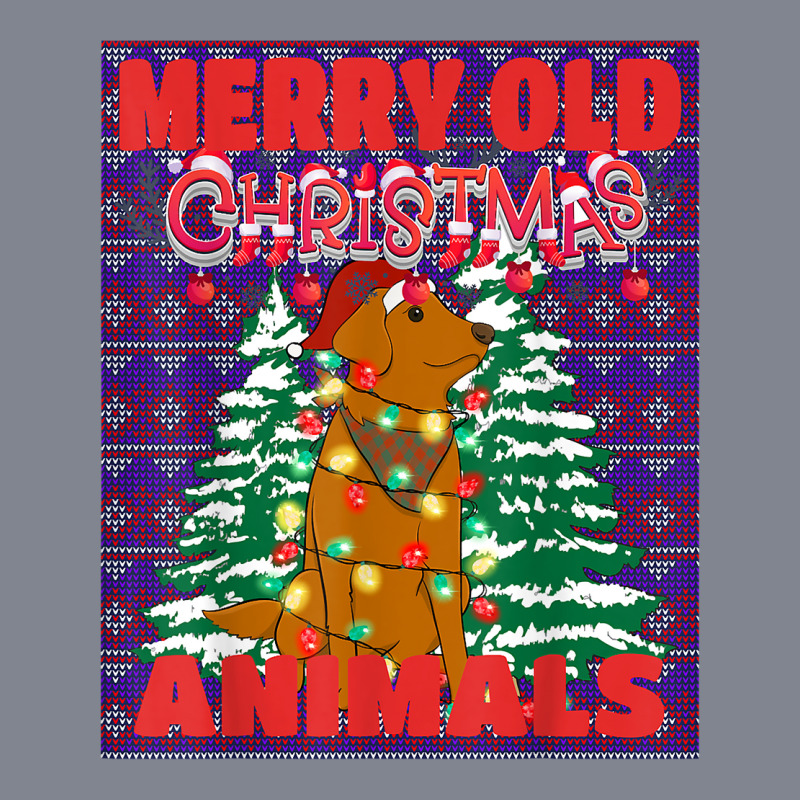 Ugly Merry Old Christmas Animals Sweater Dog Lights Design T Shirt Yupoong Trucker Cap by sharitamow87 | Artistshot