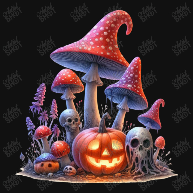 Mushroom Halloween Pumpkin Graphic T-shirt by risedesignid | Artistshot