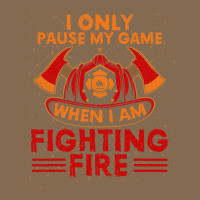 Firefighter Fireman I Only Pause My Game When Im Fighting Fire Firefig Pa Trucker Cap | Artistshot