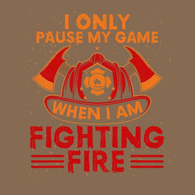 Firefighter Fireman I Only Pause My Game When Im Fighting Fire Firefig Pa Trucker Cap by cm-arts | Artistshot