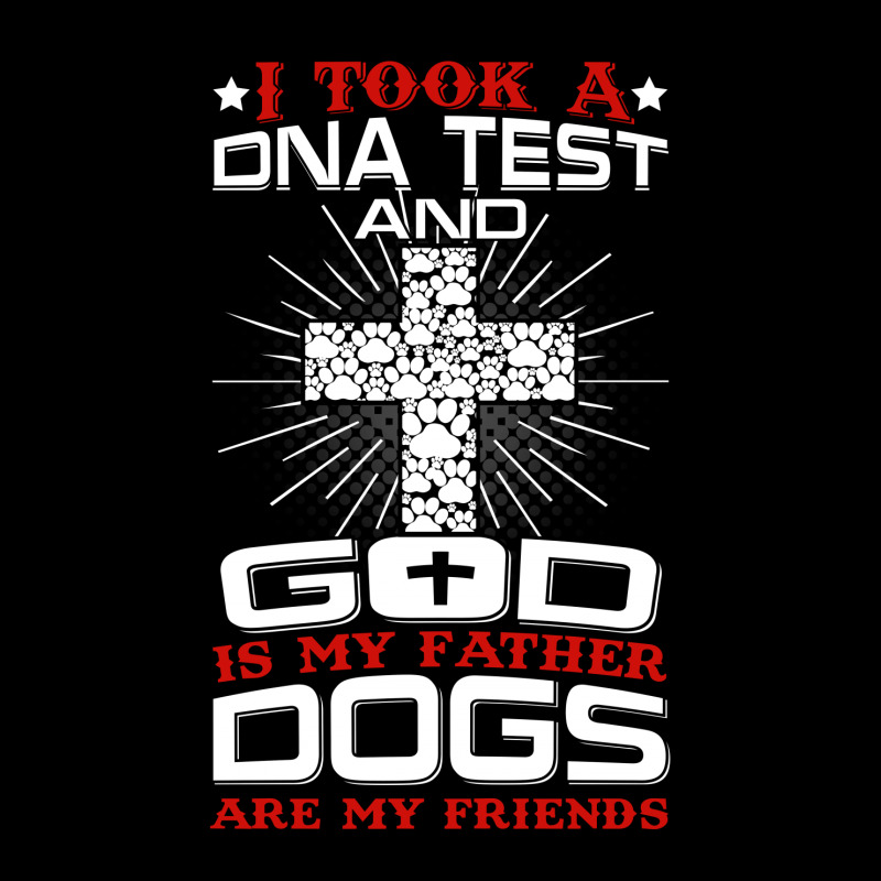 I Took A Dna Test And God Is My Father Dogs Are My Friends Fleece Short | Artistshot