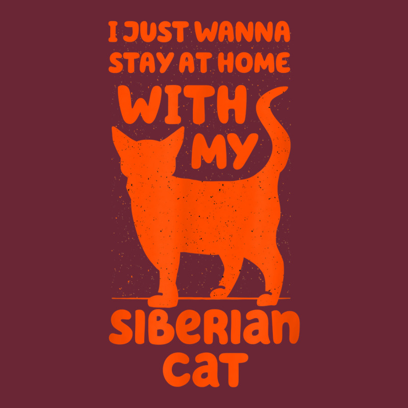 Stay Home With My Siberian Cat Funny Cat Mom Humor Cat Dad T Shirt Nike Dri-FIT Cap by cm-arts | Artistshot