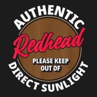 Authentic Redhead Keep Out Of Sunlight   Funny Ginger T Shirt Hoodie & Jogger Set | Artistshot