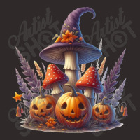 Halloween Pumpkin Mushroom Racerback Tank | Artistshot