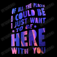 I Just Want To Be Here With You V-neck Tee | Artistshot