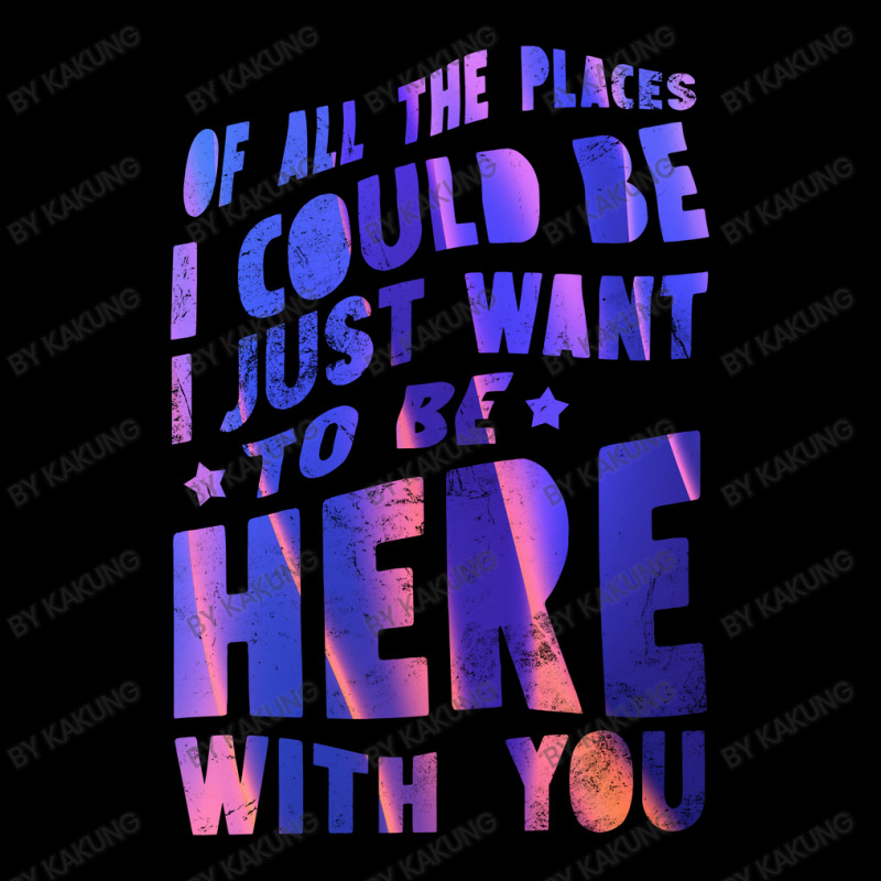 I Just Want To Be Here With You V-neck Tee | Artistshot