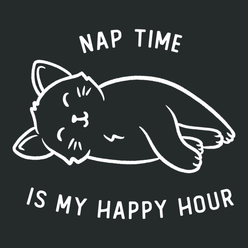 Nap Time Is My Happy Hour Funny Cute Gift Women's Triblend Scoop T-shirt by koalastudio | Artistshot