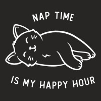 Nap Time Is My Happy Hour Funny Cute Gift Ladies Fitted T-shirt | Artistshot