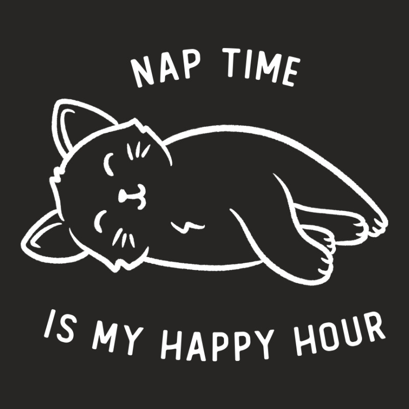 Nap Time Is My Happy Hour Funny Cute Gift Ladies Fitted T-Shirt by koalastudio | Artistshot