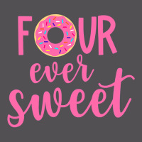 Four Ever Sweet 4th Birthday Decoration Donut Girl Kids Yupoong Trucker Cap | Artistshot