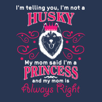 I'm Telling You I'm Not A Husky  My Mom Said  My Mom Said My Mom Is Al Ladies Denim Jacket | Artistshot