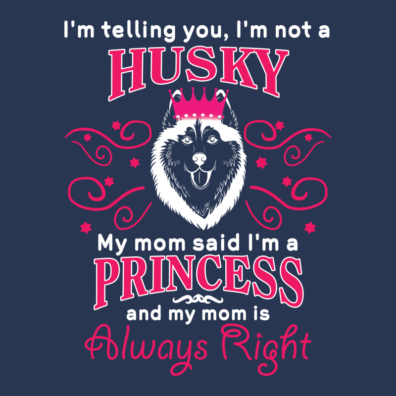 I'm Telling You I'm Not A Husky  My Mom Said  My Mom Said My Mom Is Al Ladies Denim Jacket by vip.pro123 | Artistshot