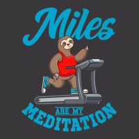 Sloth On Treadmill Miles Are My Meditation Treadmill Gym Premium Ladies Curvy T-shirt | Artistshot