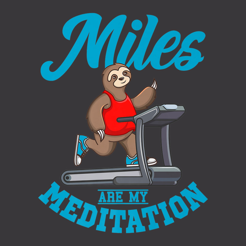 Sloth On Treadmill Miles Are My Meditation Treadmill Gym Premium Ladies Curvy T-Shirt by ThienThuong | Artistshot