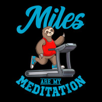 Sloth On Treadmill Miles Are My Meditation Treadmill Gym Adjustable Cap | Artistshot