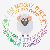 I Am Mostly Peace Love And Sheep Baby Bibs | Artistshot