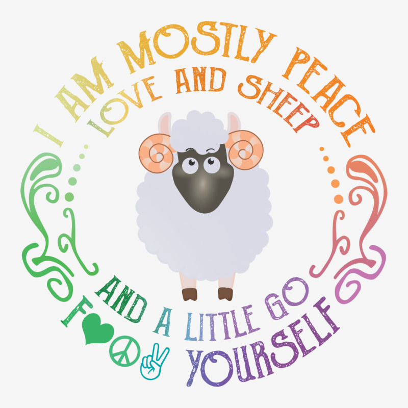 I Am Mostly Peace Love And Sheep Baby Bibs by vip.pro123 | Artistshot