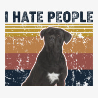 I Hate People Retro Vintage Cane Corso Ladies Fitted T-shirt | Artistshot