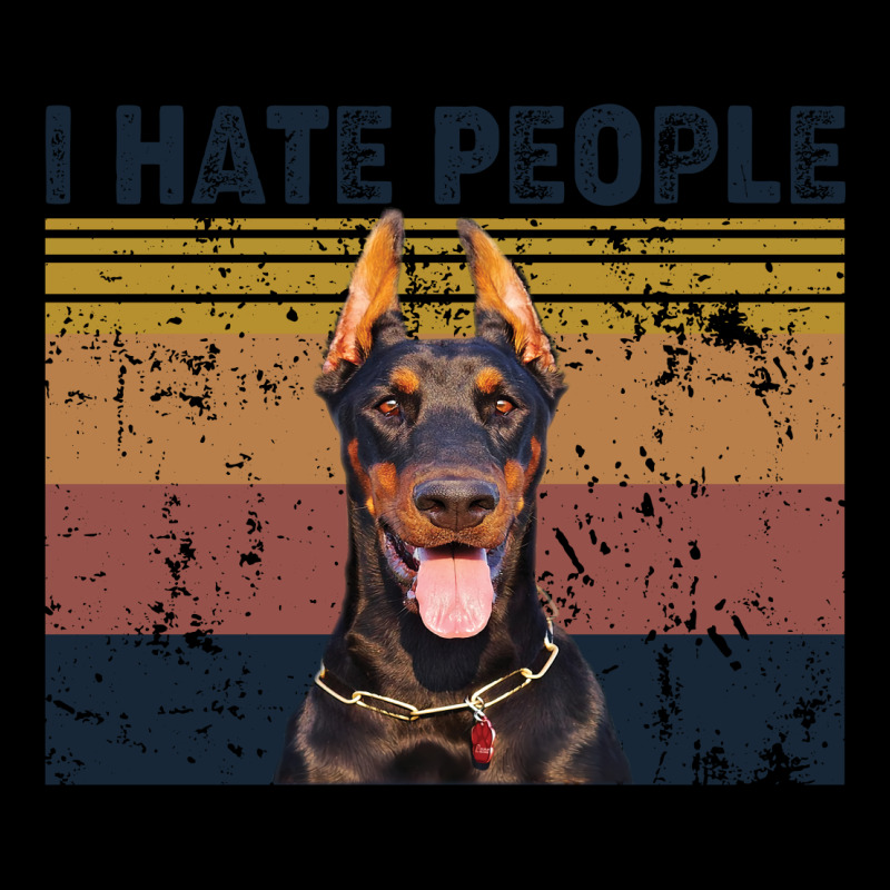 I Hate People Retro Vintage Doberman Unisex Jogger by vip.pro123 | Artistshot