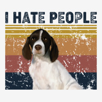 I Hate People Retro Vintage French Spaniel Ladies Polo Shirt | Artistshot