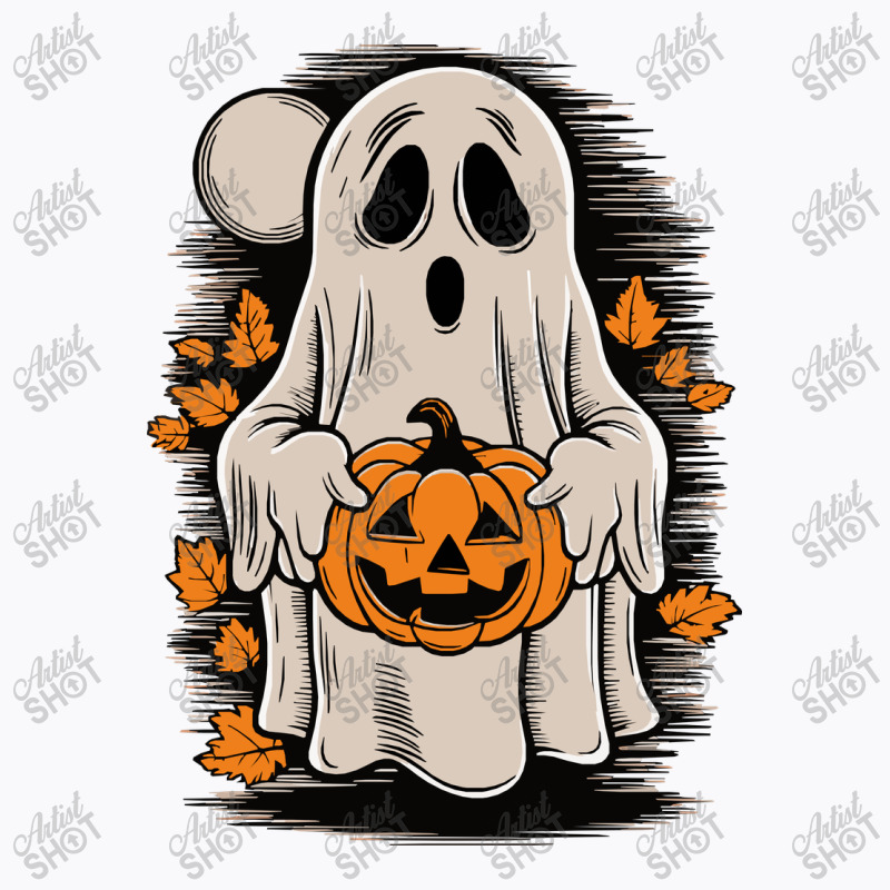 Ghost With Pumpkin, Halloween T-Shirt by yashsap | Artistshot