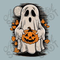 Ghost With Pumpkin, Halloween Unisex Sherpa-lined Denim Jacket | Artistshot