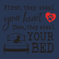 Yorkshire Terrier First They Steal Your Heart Then They Steal Your Bed Men Denim Jacket | Artistshot