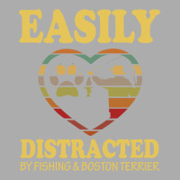 Easily Distracted By Fishing And  Boston Terrier Men's T-shirt Pajama Set | Artistshot