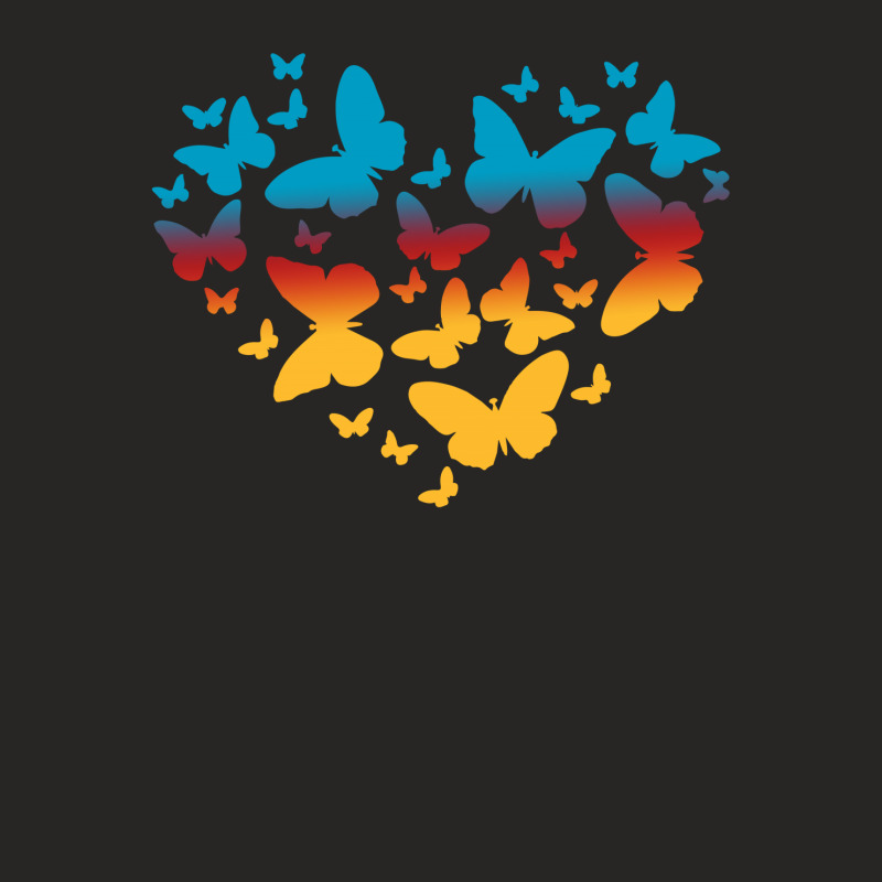 Butterfly Heart Ladies Fitted T-Shirt by autlu2024 | Artistshot