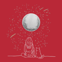 Full Moon Cat Stargazing Cool Lunar Sphere Stargazer Gift T Shirt Women's V-neck T-shirt | Artistshot