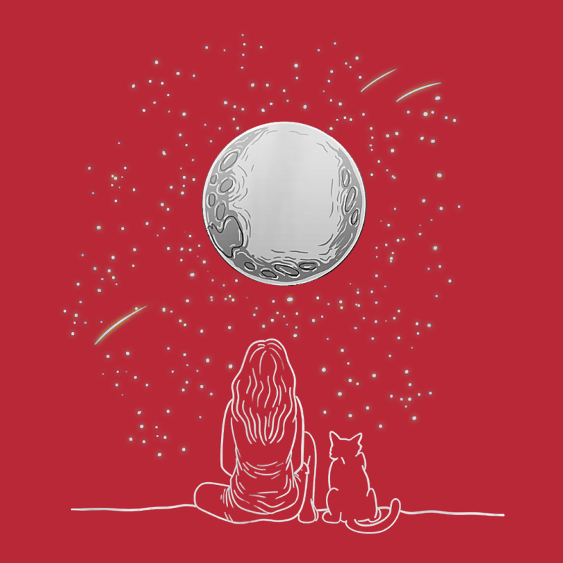 Full Moon Cat Stargazing Cool Lunar Sphere Stargazer Gift T Shirt Women's V-Neck T-Shirt by kadejahdomenick | Artistshot